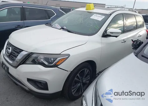 2017 Nissan Pathfinder Platinum из США, поврежденный, VIN 5N1DR2MN5HC617537